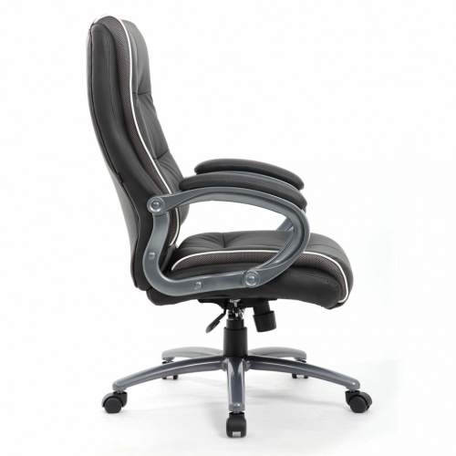 Кресло руководителя Brabix Premium Strong HD-009 до 200 кг, экокожа/ткань, черное 531945 фото 2